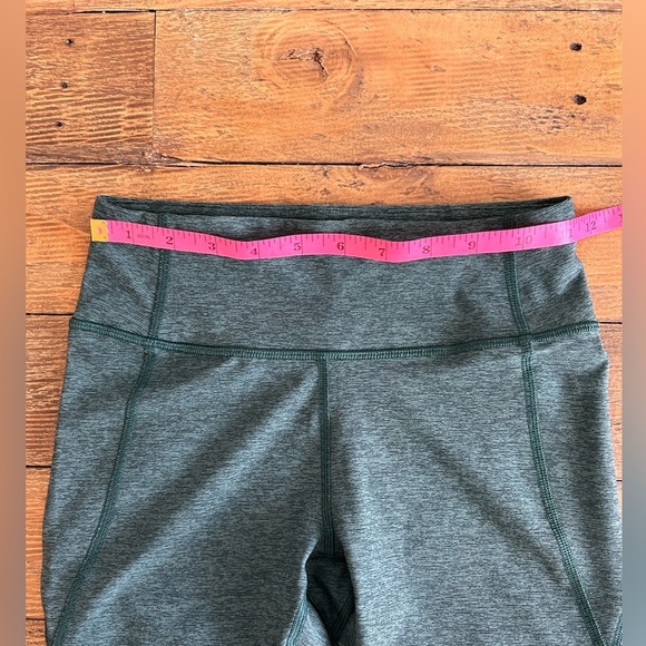 OUTDOOR VOICES Green heathered biker shorts long inseam hidden pocket Sz XS - Picture 10 of 11